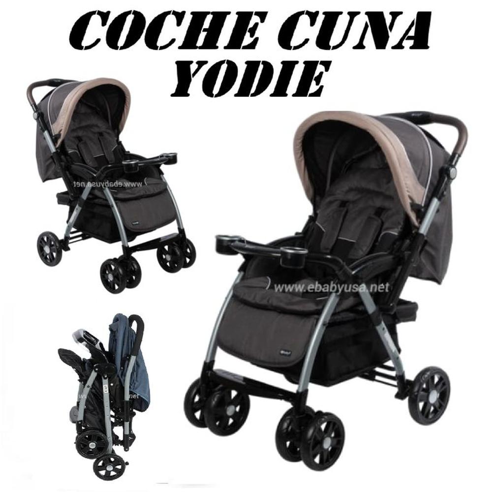 Nuevo Coche Cuna Mango Reversible Yodie -Negro