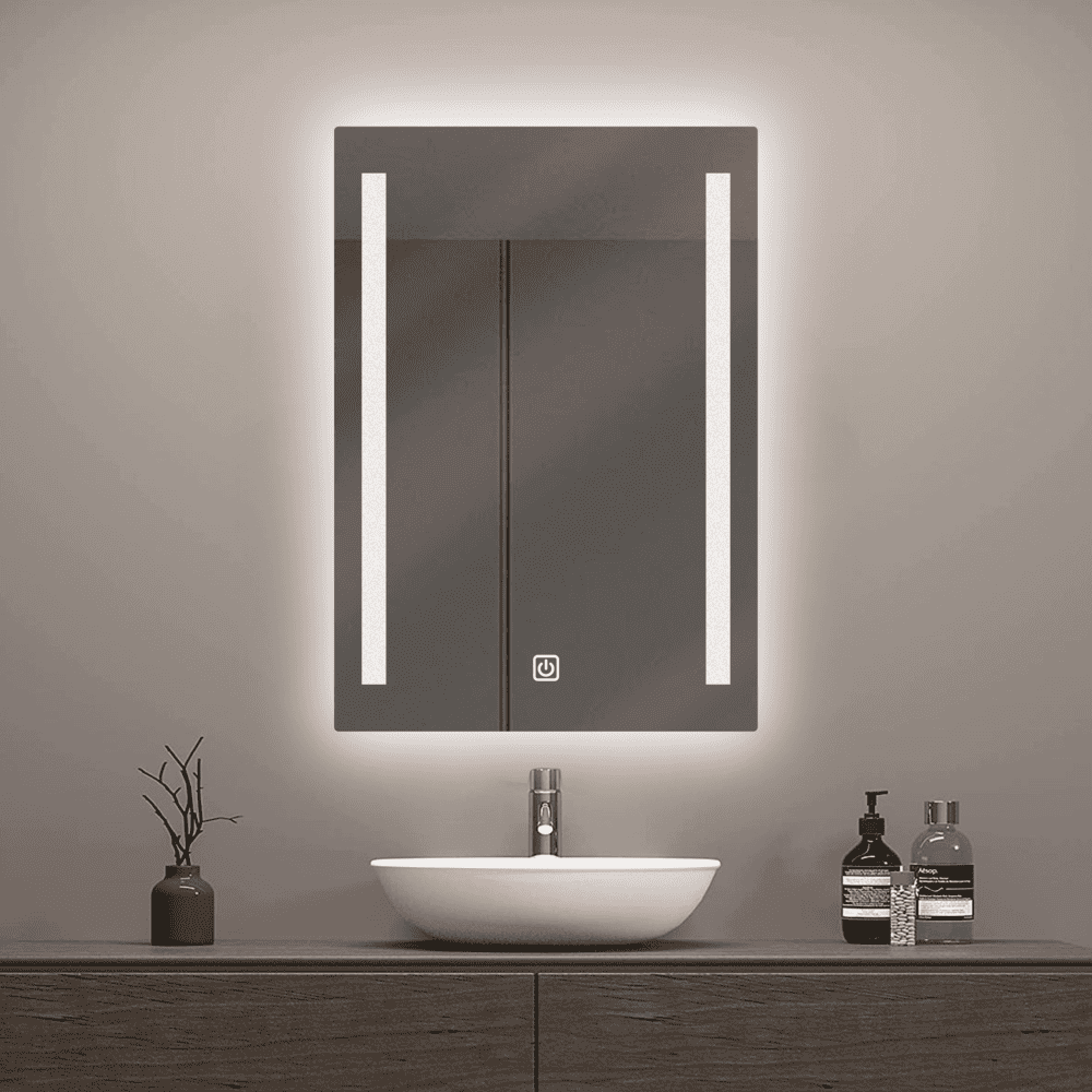 Espejo LED Orange Vertical 70x49cm  4mm Luz en Laterales Blanca