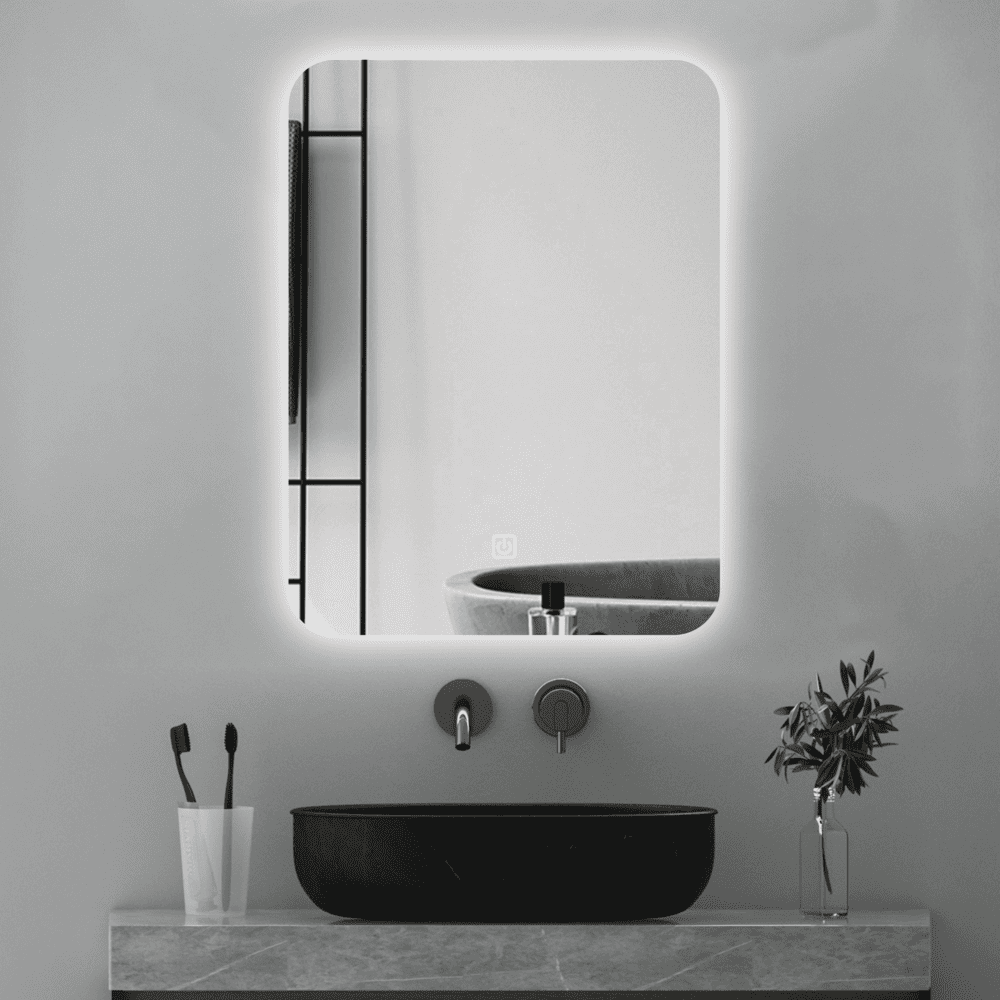 Espejo LED Orange Vertical 60x80cm 4mm Luz Posterior Blanca