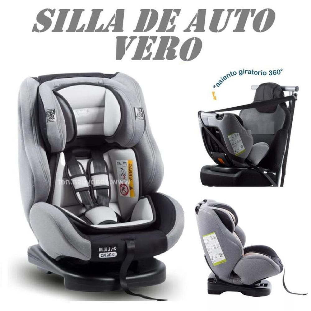 Silla de Auto para Bebé Giratorio 360 Vero- Gris Claro