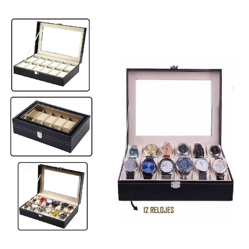 Organizador De Relojes 12 Compartimientos