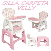 Silla Carpeta respaldar Reclinable 3 en 1 Velly -Rosa