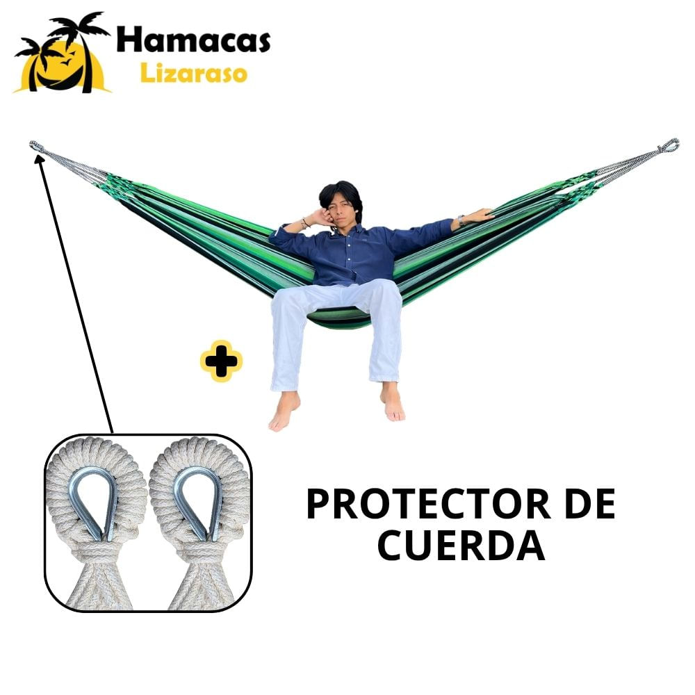 Hamacas Andina Color Verde de Algodón - Hamacas Lizaraso
