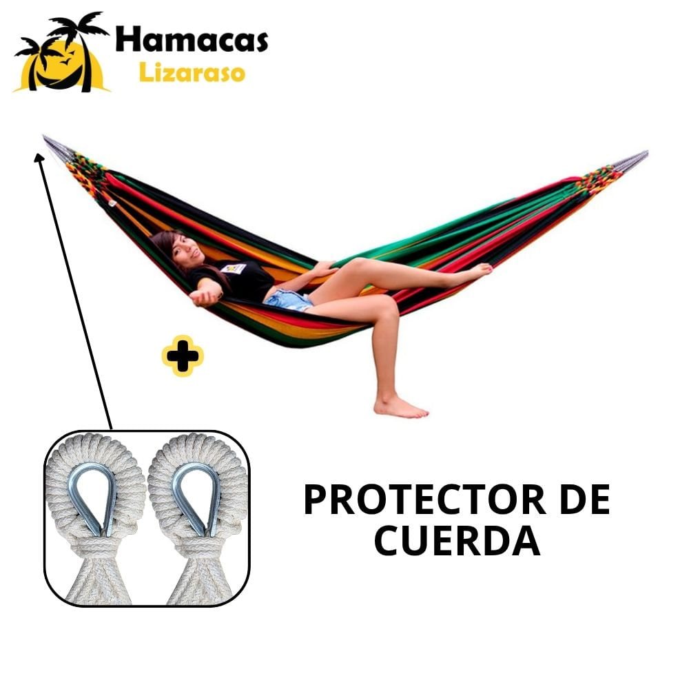 Hamacas Andina Color Rasta de Algodón - Hamacas Lizaraso