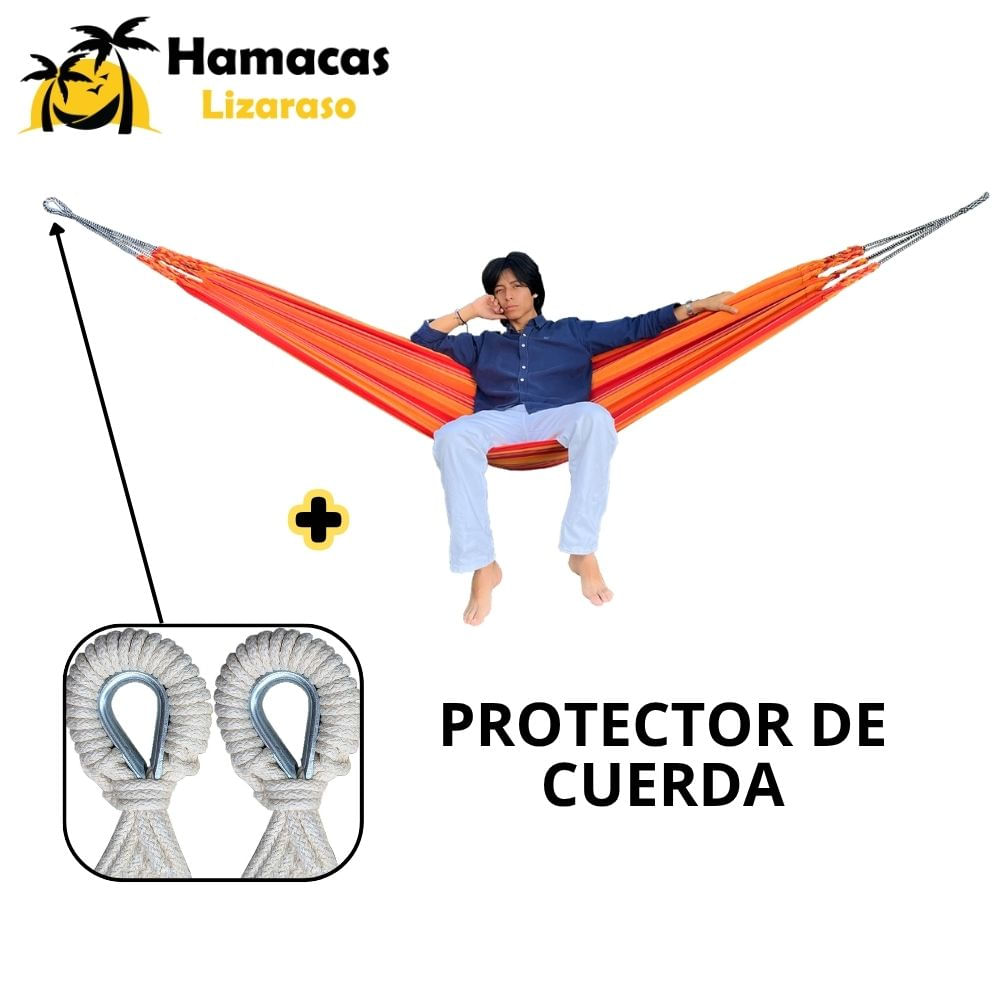 Hamacas Andina Color Naranja de Algodón - Hamacas Lizaraso