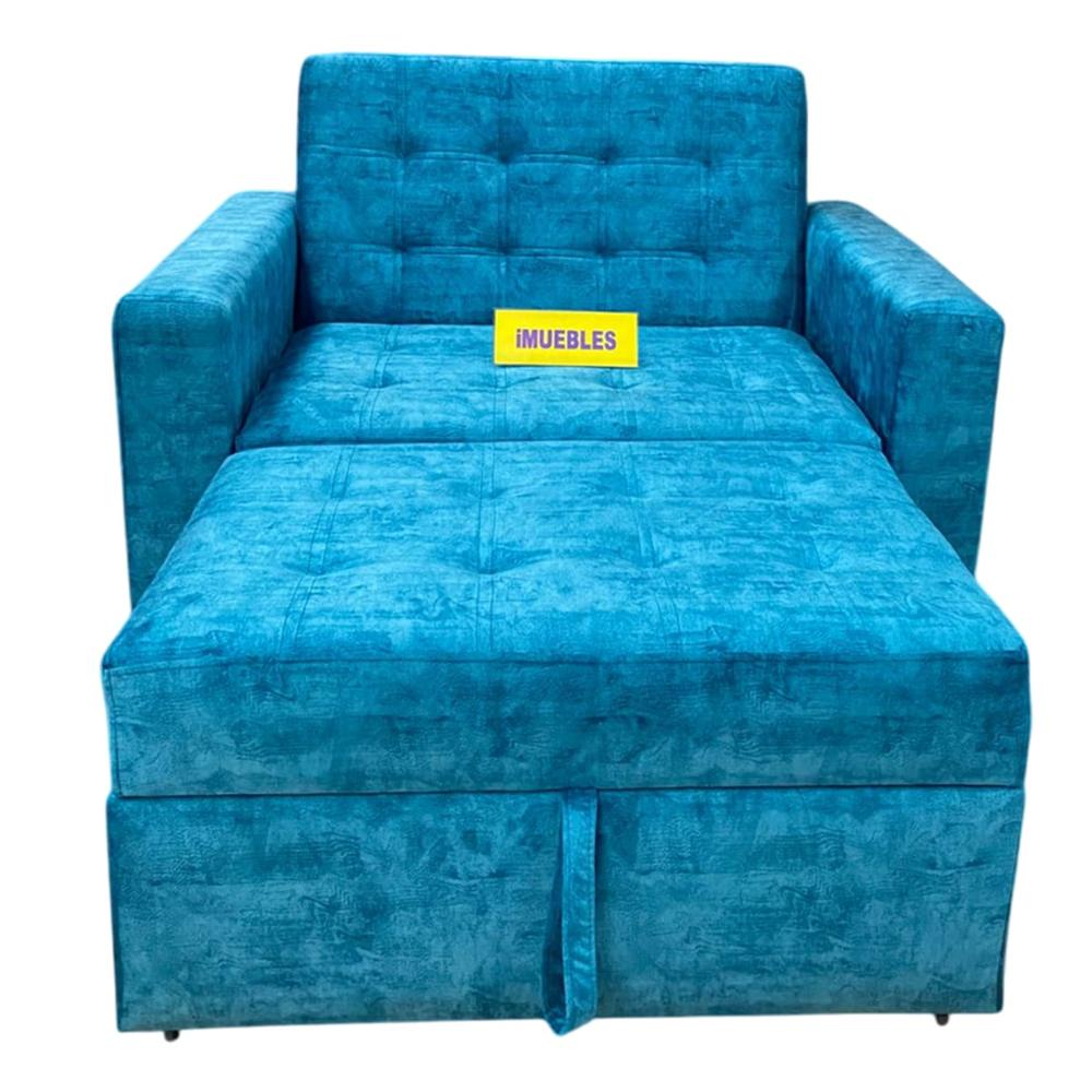 Sofá Cama Turquesa Plaza y media TEMEL