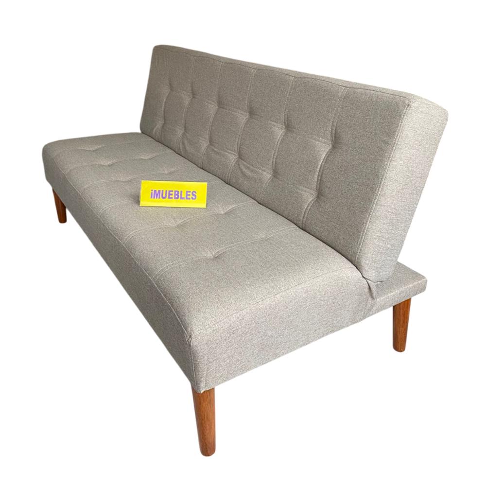 Sofá Cama Modelo Futón Beige Dos Plazas TEMEL