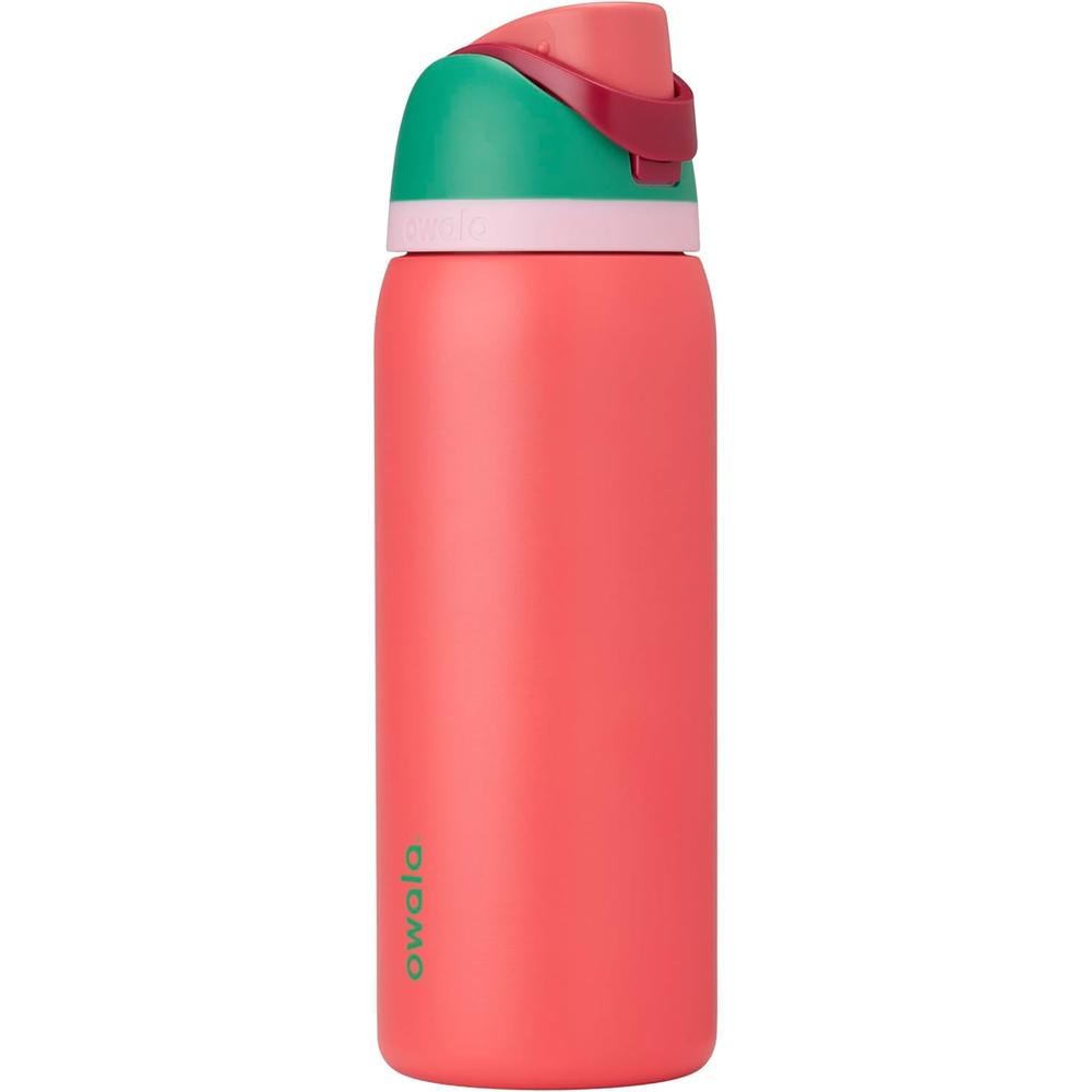 Owala Botella FreeSip térmica de acero inoxidable sin BPA | 32oz - Rojo