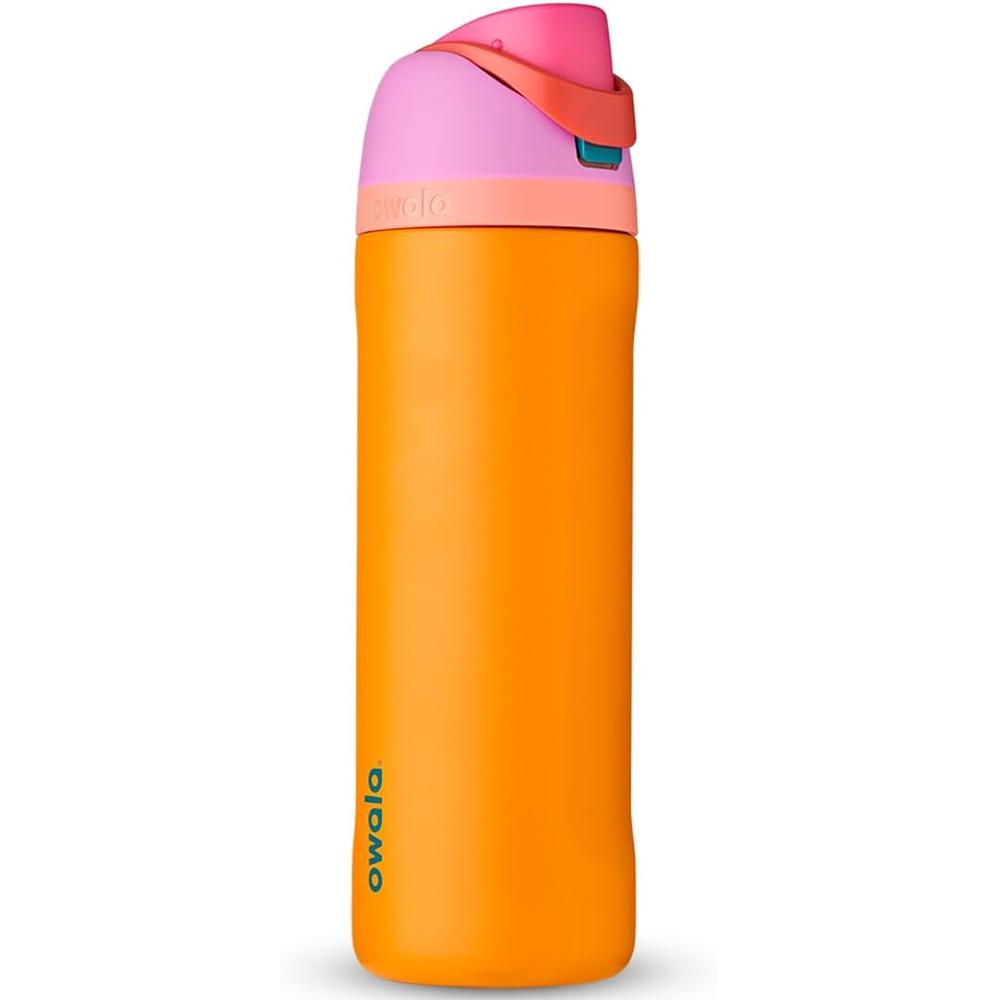 Owala Botella FreeSip térmica de acero inoxidable sin BPA | 24oz - Naranja