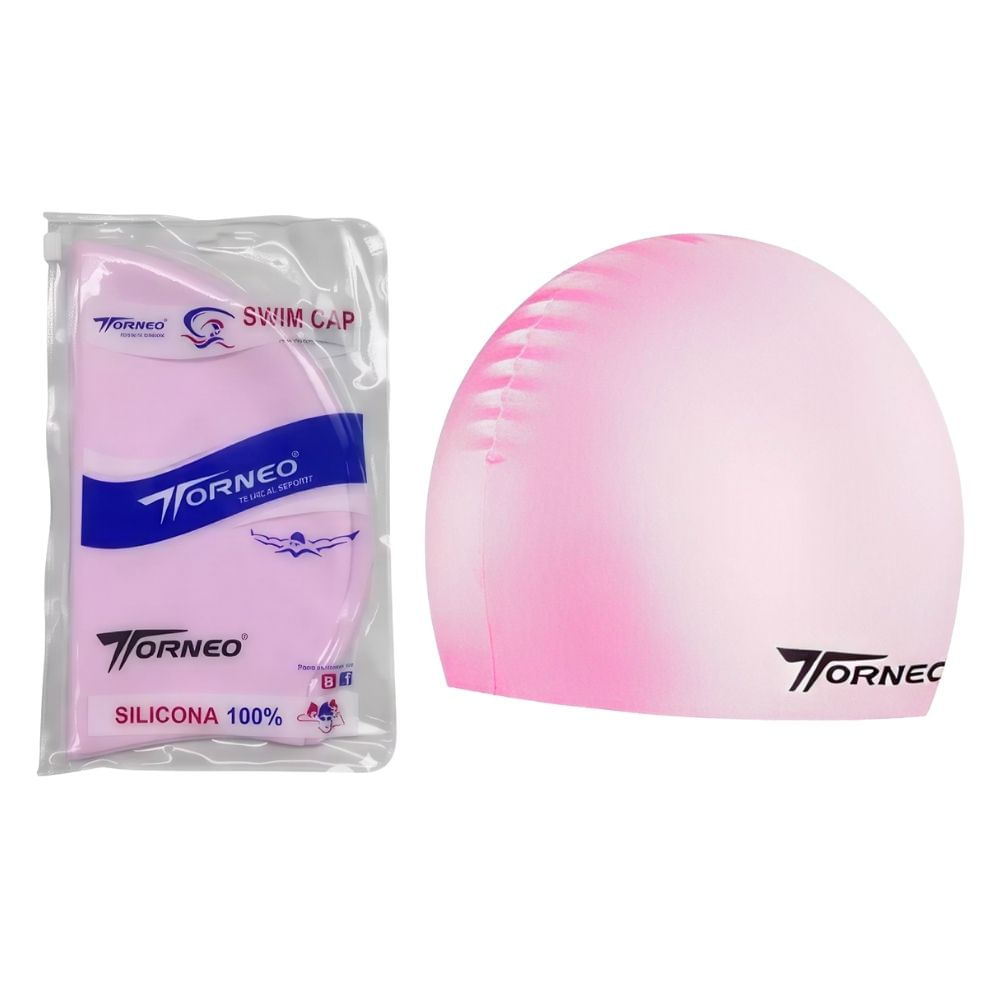 Gorro De Silicona De Natación Para Adultos Rosado Claro - TORNEO