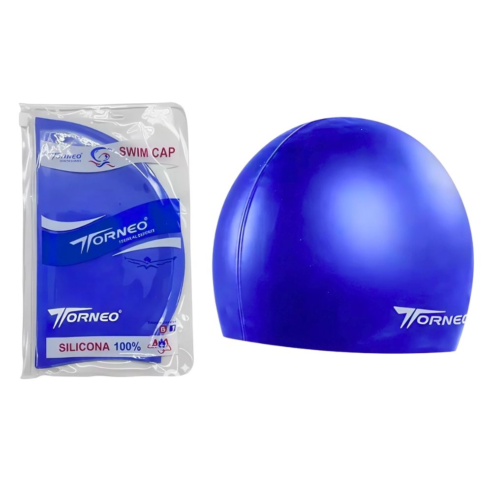 Gorro De Silicona De Natación Para Adultos Azul - TORNEO