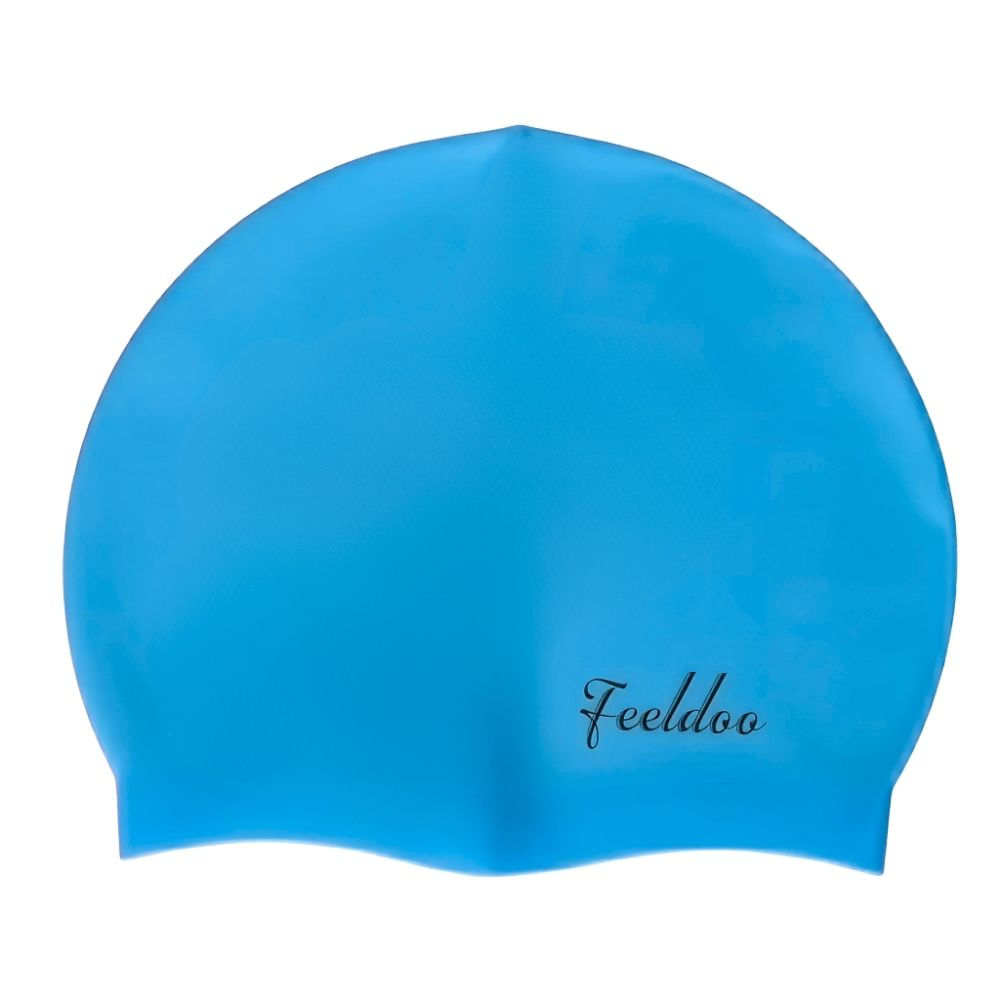 Gorro De Silicona De Natación Para Adultos Celeste - FEELDOO