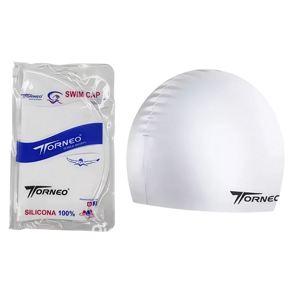 Gorro De Silicona De Natación Para Adultos Blanco - TORNEO