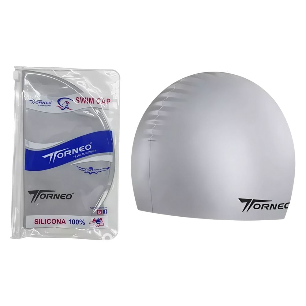 Gorro De Silicona De Natación Para Adultos Plomo - TORNEO