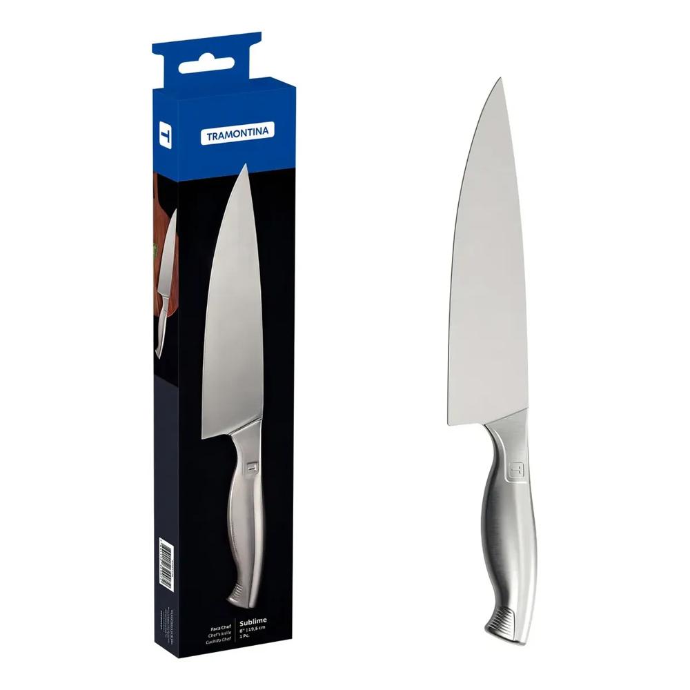 Cuchillo Chef Tramontina en Acero Inoxidable 8""