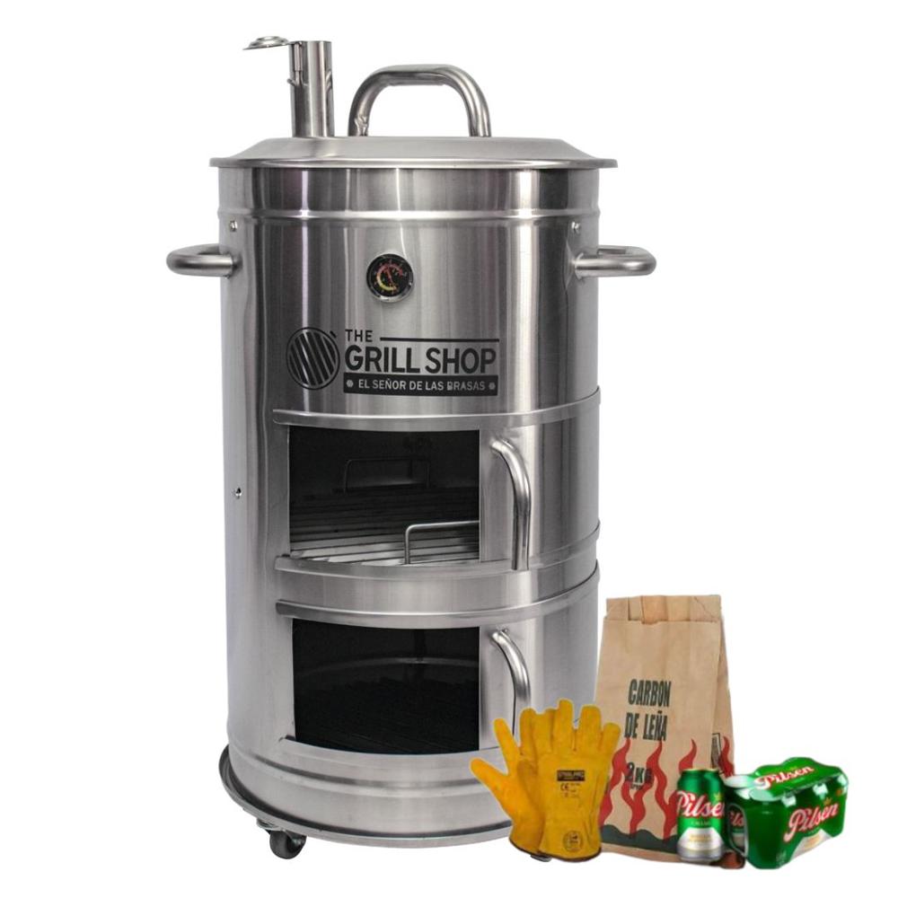 Cilindro Parrillero Inoxidable Mediano - Grill Shop