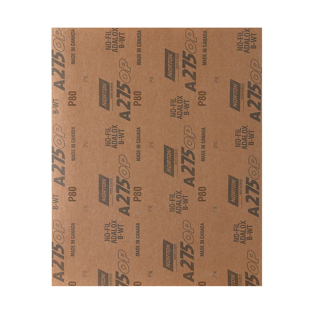 Lija al agua y al seco A275 228x280MM P80 Norton