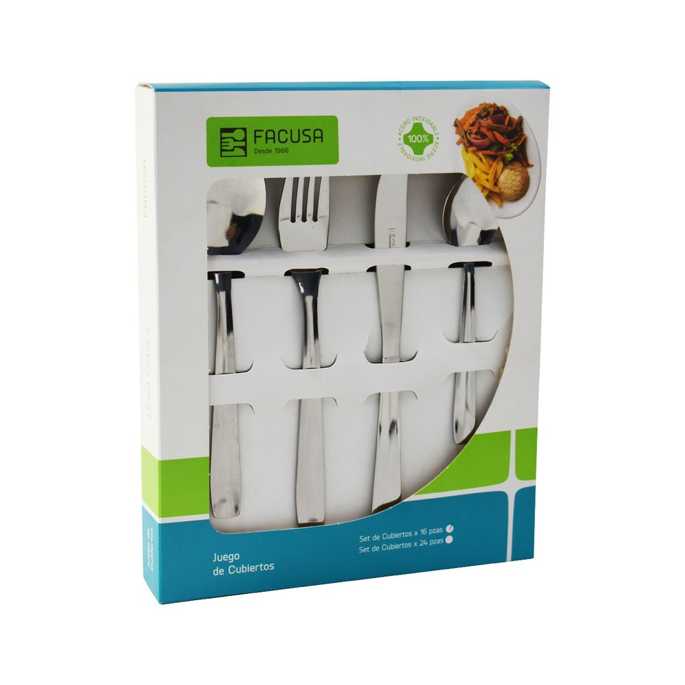 Se De Cubiertos Facusa X 16 Mesa Mod Luna-10390084