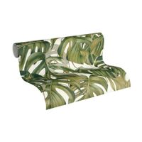 Papel Decorativo Decopapel Hojas Verde Gofrado 0.53x10m