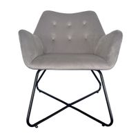 Butaca Palma Metal/Poliéster Gris Orange