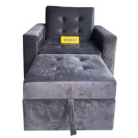 Sofá Cama Gris Oscuro 1 Plaza TEMEL