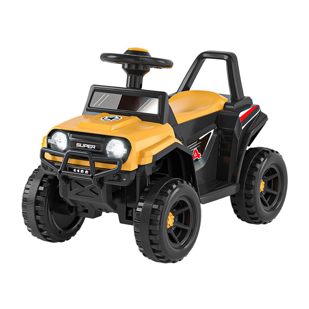 Carrito Buggy Para Niños Música Luces 4x4 Amarillo