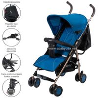 Coche Bastón Reclinable Ebaby Zazu EB217-1 Azul