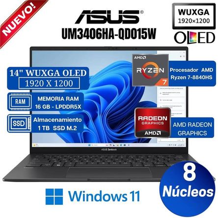 Laptop Zenbook ASUS UM3406HA-QD015W 14