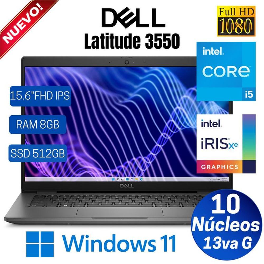 Laptop Dell Latitude 3550 15.6"" FHD IPS , Intel Core i5-1335U, Ram 8GB, Ssd 512GB, Win 11 Pro
