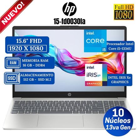 Laptop HP 15-fd0030la 15.6