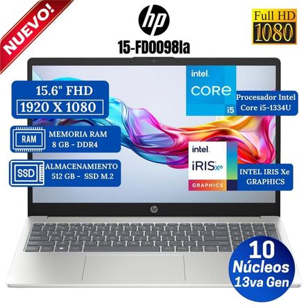 Laptop HP 15-fd0098la 15.6