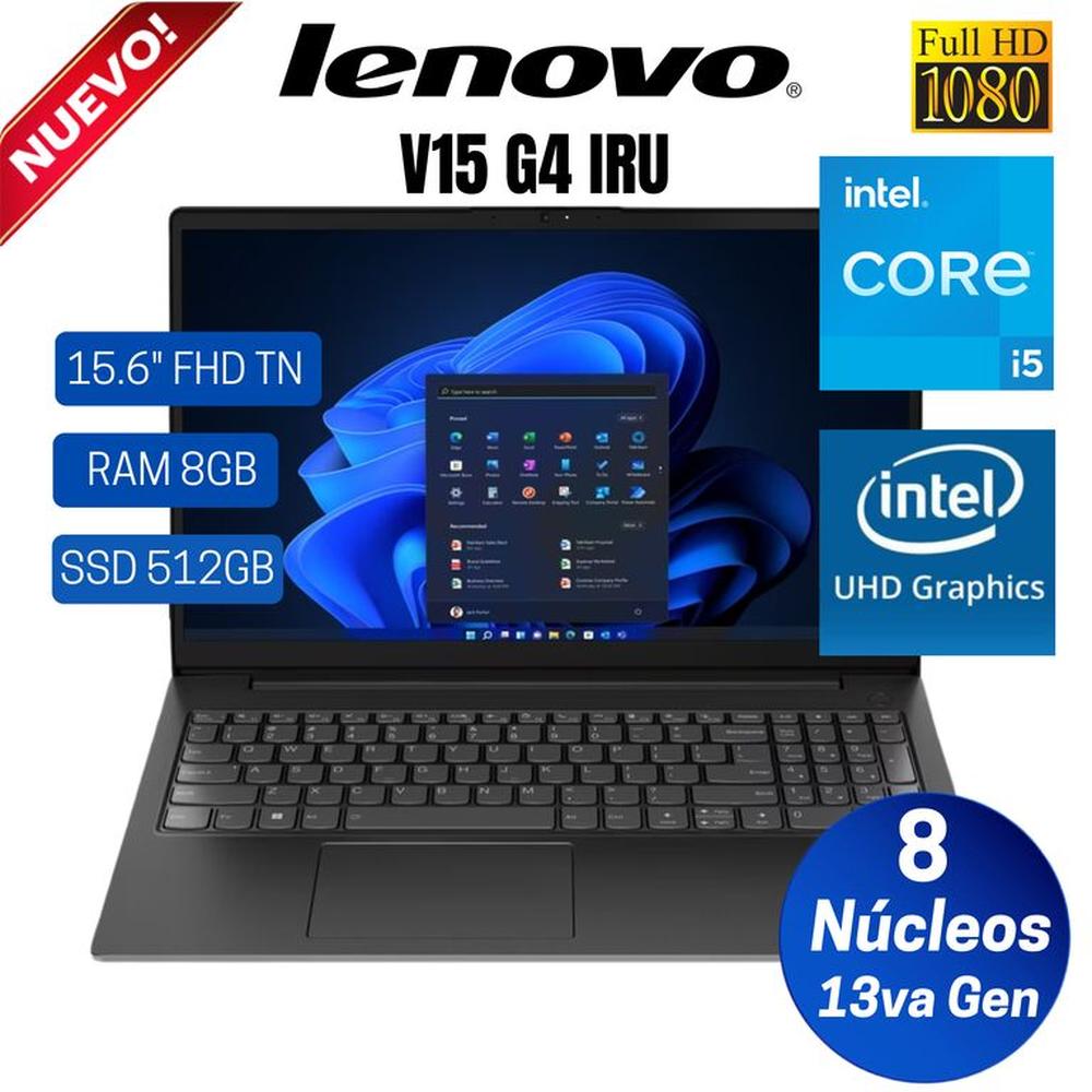 Laptop Lenovo V15 G4 IRU 15.6"" FHD TN Core i5-13420H, 13va Gen, Ram 8GB, Ssd 512GB, Free Dos