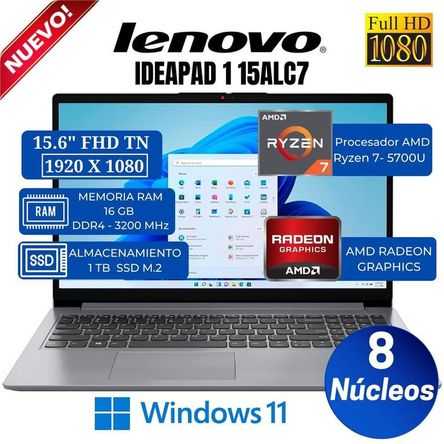 Laptop Lenovo IdeaPad 1 15ALC7 15.6