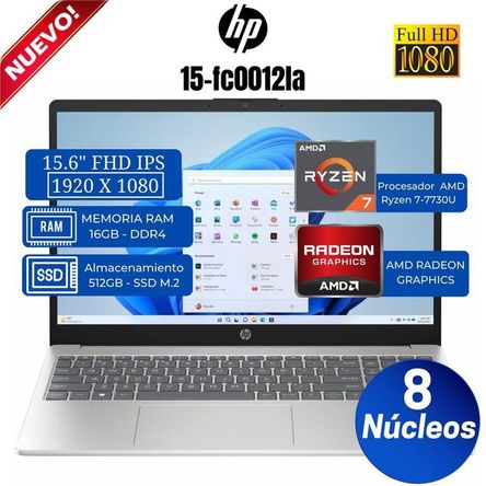 Laptop HP 15-fc0012la 15,6