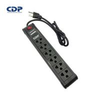 Supresor De Picos CDP R-PS6 220V 6 Tomas Nema Universal Negro