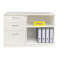Credenza de Oficina 110 cm EFES color Blanco