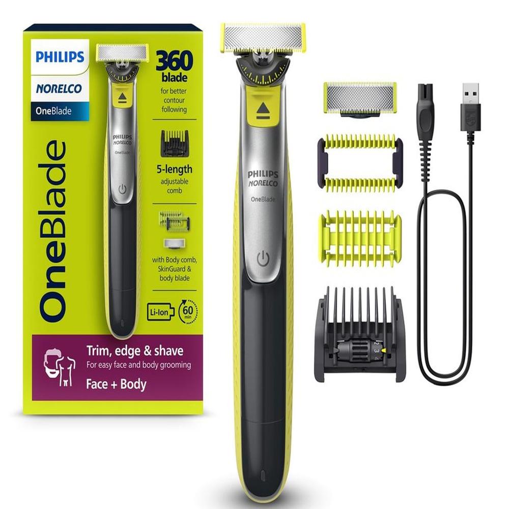 Rasuradora Afeitadora Philips Norelco OneBlade 360° QP2834 - 7 Piezas