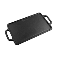 Plancha de Hierro Fundido Victoria 21x33cm Color Negro