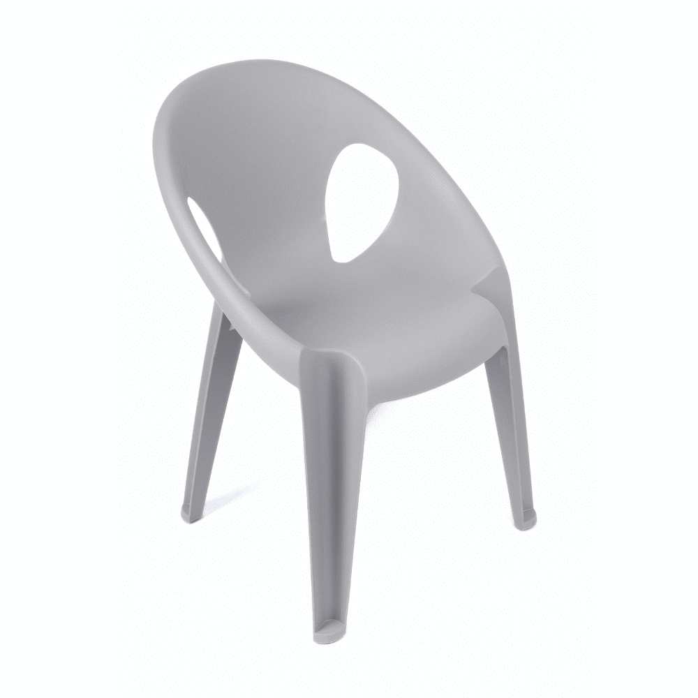 Silla Apilable Gris Urbano