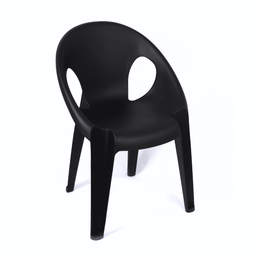 Silla Apilable Negro Urbano