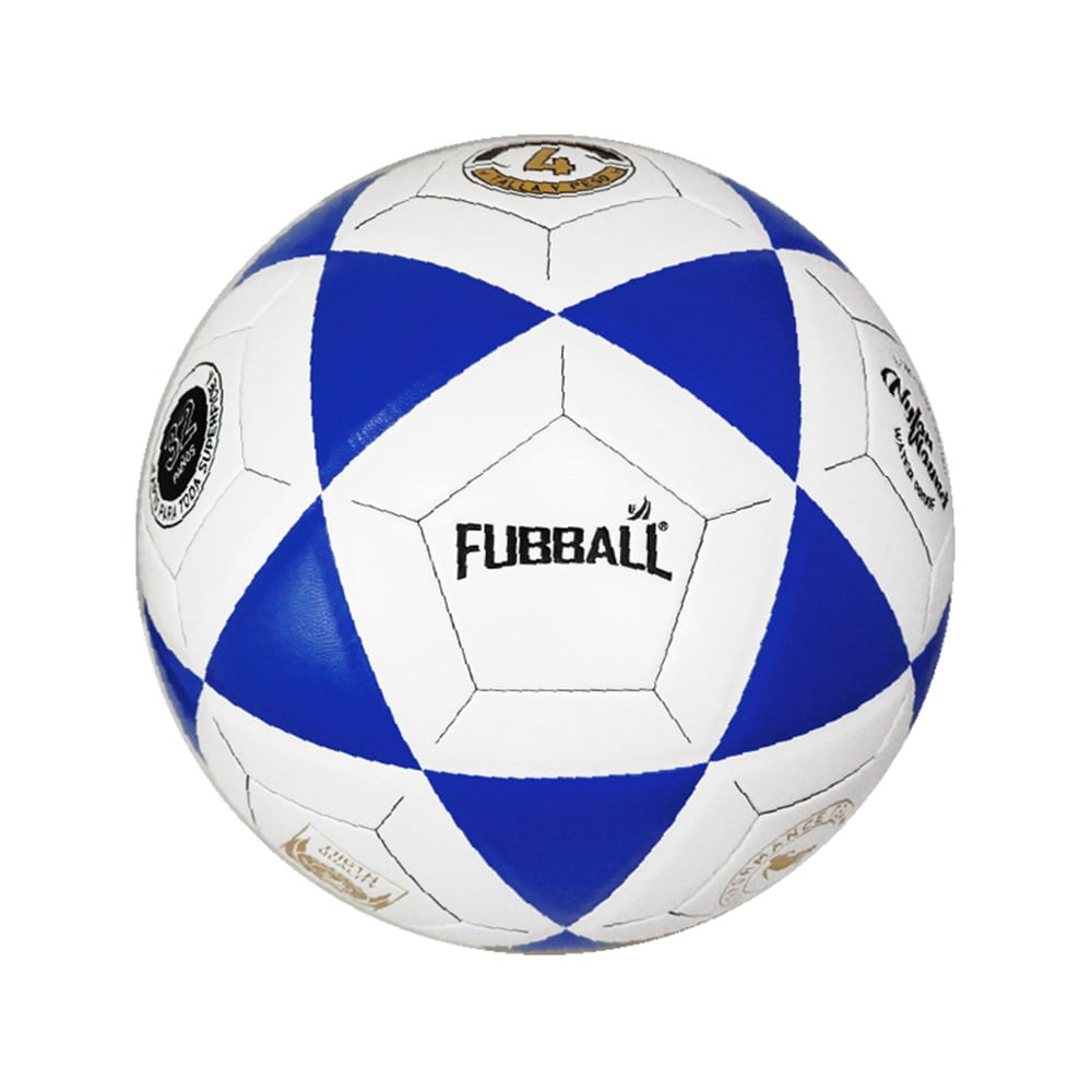 Pelota de Fútbol Fubball BF4WB Número 4 Color Blanco y Azul