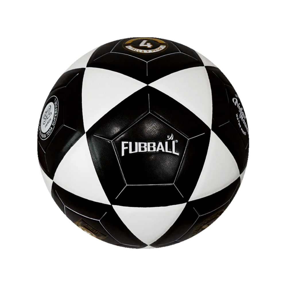 Pelota de Fútbol Fubball BF4BKW Número 4 Color Negro y Blanco