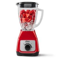 Licuadora Oster Roja 15L 550W BLSTKAGRRD con Vaso de Vidrio