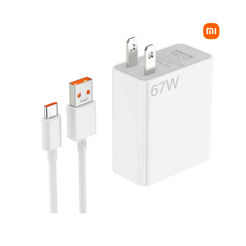 Cargador 67W Carga Rápida para Xiaomi Cable tipo C
