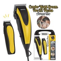 Máquina de Cabello Wahl Groom Pro Combo 22 Piezas - Amarillo