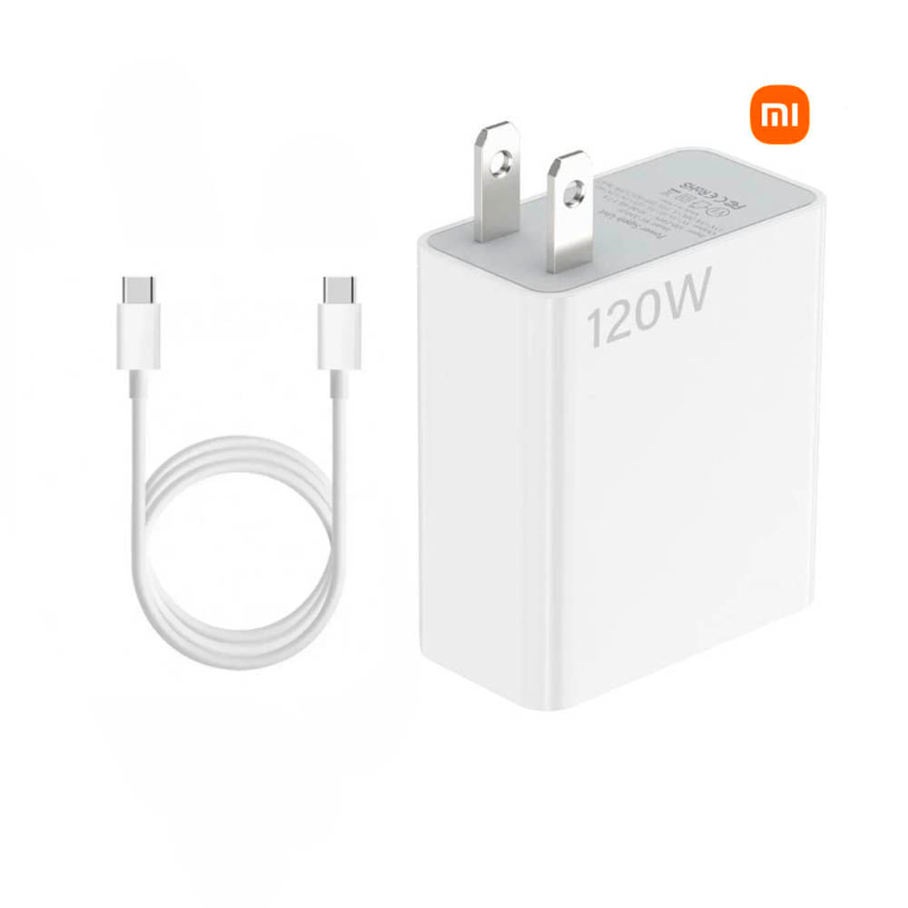 Cargador 120W Carga Rápida para Xiaomi Cable tipo C