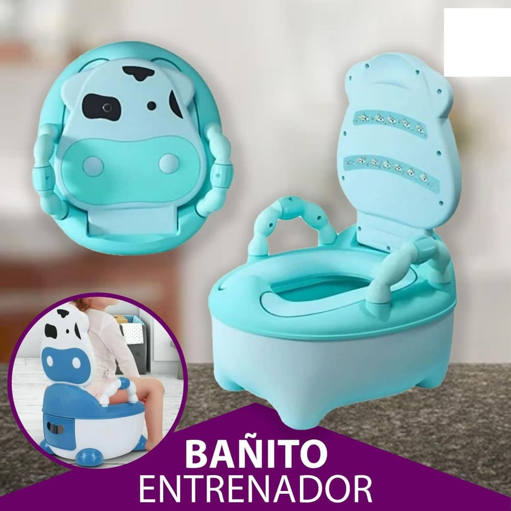 Baño de Entrenamiento para Bebe Modelo Vaquita Verde Urinario