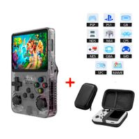 Consola de Videojuegos Portátil R36S Negro 15000 Juegos + Regalo Estuche