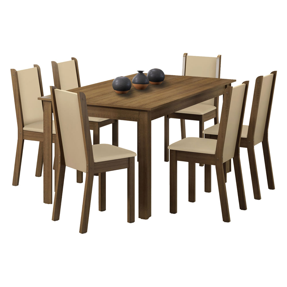 Juego de Comedor Miriam con 6 Sillas