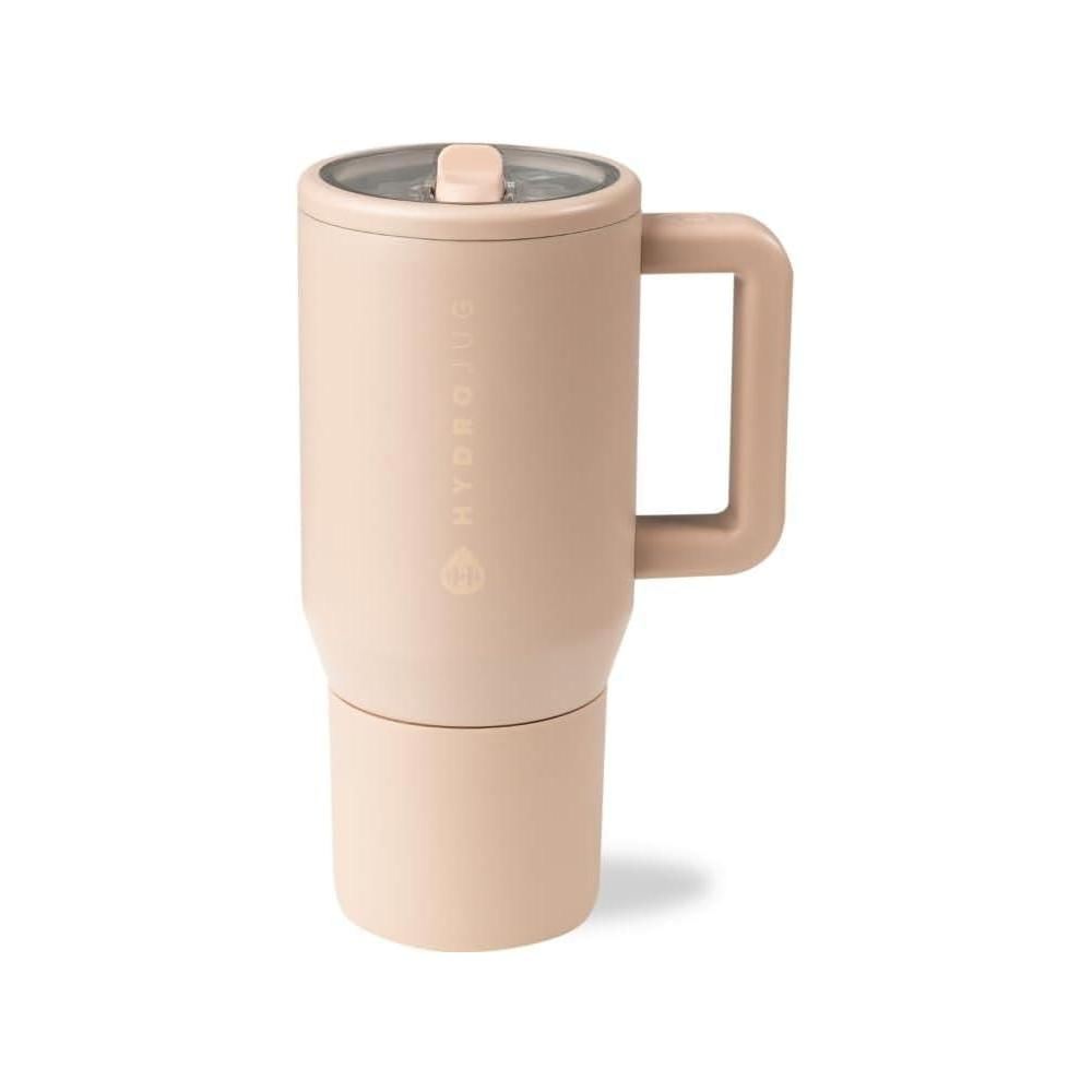 HydroJug Botella 20 oz aislada, popote, asa, a prueba de fugas, niños